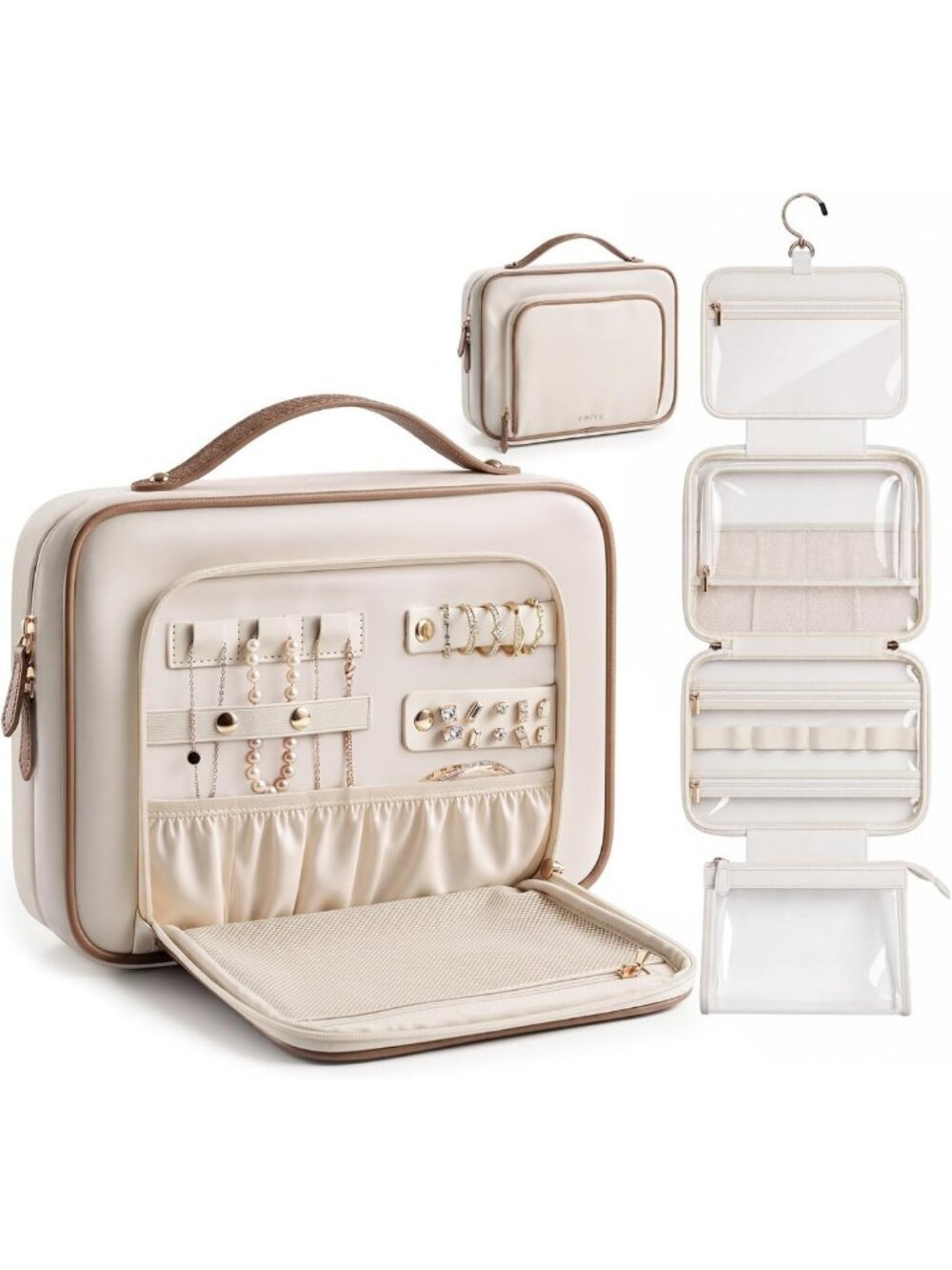 Waterproof Hanging Toiletry Bag for Women | Travel Makeup Organizer & Storage
